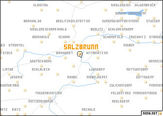 map of Salzbrunn