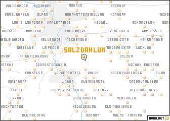 map of Salzdahlum