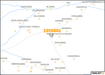 map of Samābād