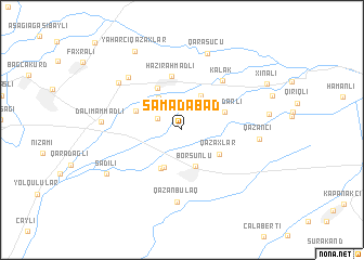 map of Sǝmǝdabad