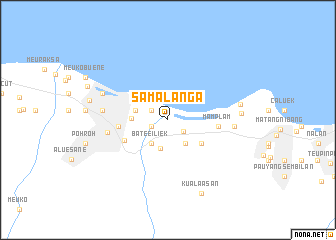map of Samalanga
