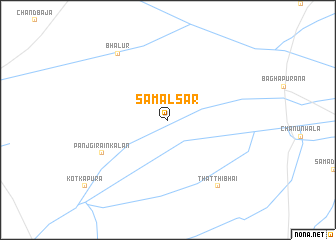 map of Samālsar