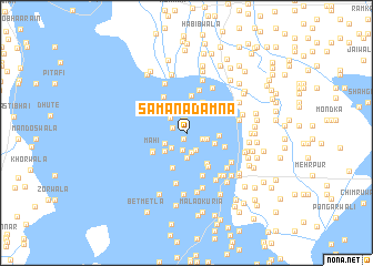 map of Samāna Damna