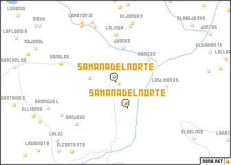 map of Samaná del Norte