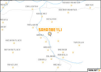 map of Samanbeyli