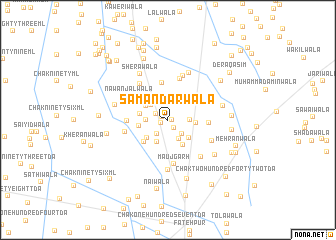 map of Samandarwāla