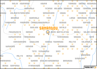 map of Samandou