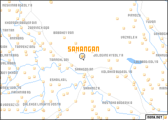 map of Samangān