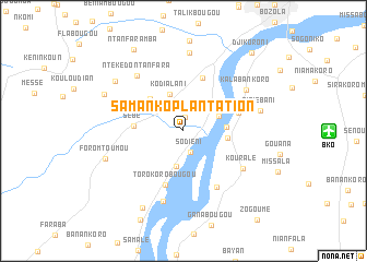 map of Samanko Plantation