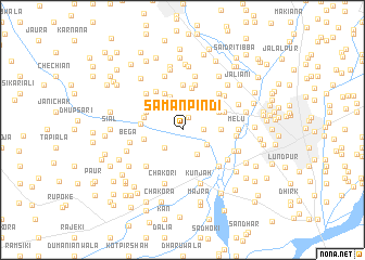 map of Saman Pindi