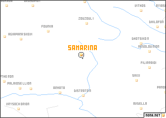 map of Samarína