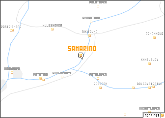 map of Samarino