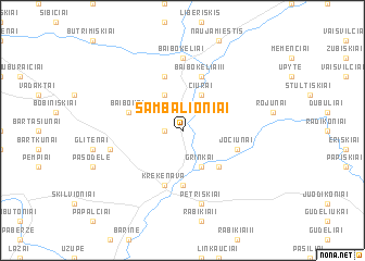 map of Šambalioniai