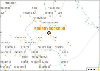map of Sambaya Kokoun