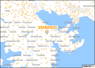 map of Sambong-ni