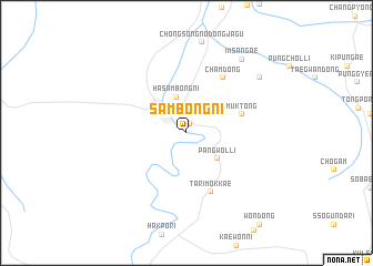 map of Sambong-ni