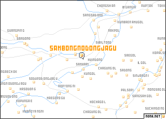map of Sambong-nodongjagu