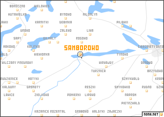 map of Samborowo