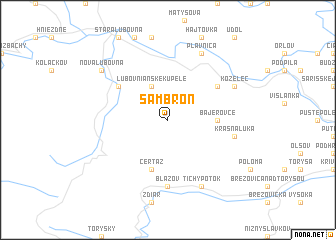 map of Šambron