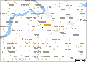 map of Samdam-ni
