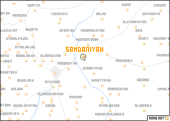 map of Şamdānīyah