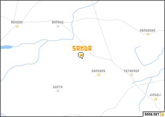 map of Sāmda