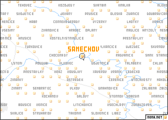 map of Samechov