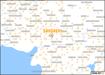 map of Samgae-ri