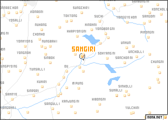 map of Samgi-ri