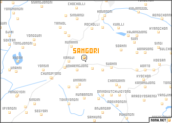 map of Samgŏ-ri