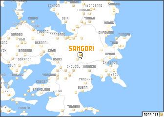 map of Samgŏ-ri