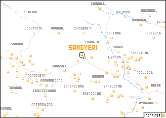 map of Samgye-ri