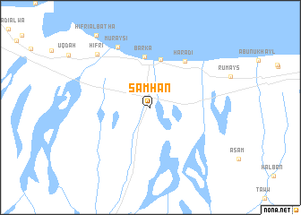 map of Samhān