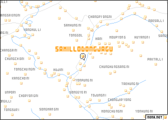 map of Samil-lodongjagu