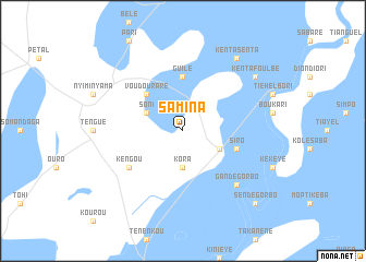 map of Samina