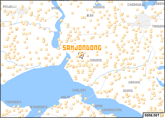 map of Samjŏn-dong