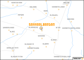 map of Şammāʼ al Bardān