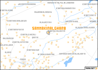 map of Sammākīn al Gharb