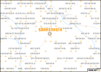 map of Sammenheim