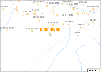 map of Şammīābād