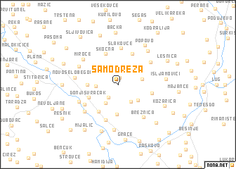 map of Samodreža