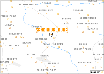 map of Samokhvalovka