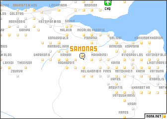 map of Samonás