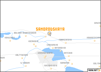 map of Samorodskaya