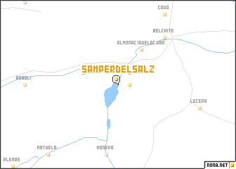 map of Samper del Salz