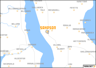 map of Sampson