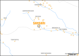 map of Şamşāmī