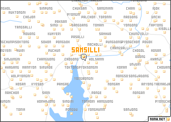 map of Samsil-li