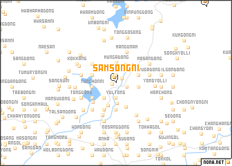 map of Samsŏng-ni