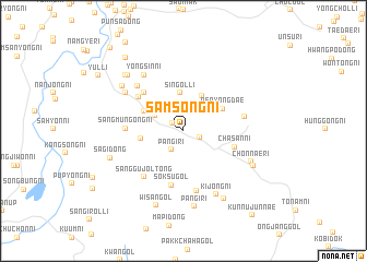 map of Samsŏng-ni